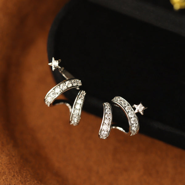 Wrap Around Star Earrings For Women