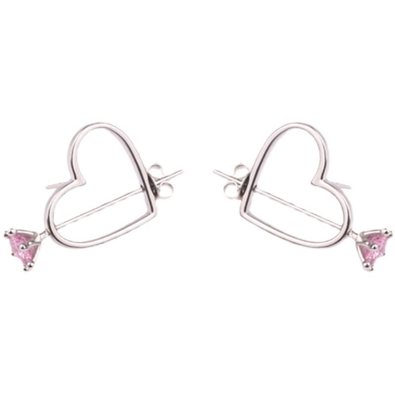 Minimalist Heart-shaped Earrings